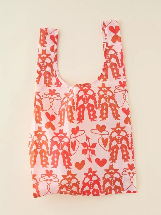 BAGGU Handbags - NWT BAGGU Standard Reusable Printed Tote Bag - Cowgirl